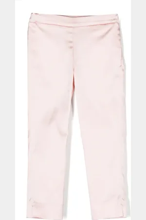 Simonetta Pantalon en satin à rayures latérales