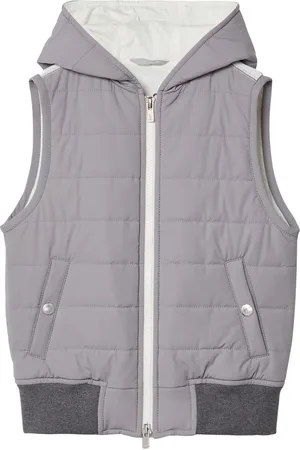 Brunello Cucinelli Gilet matelassé à fermeture zippée