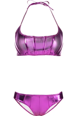 Lisa Marie Fernandez Bikini à fini métallisé