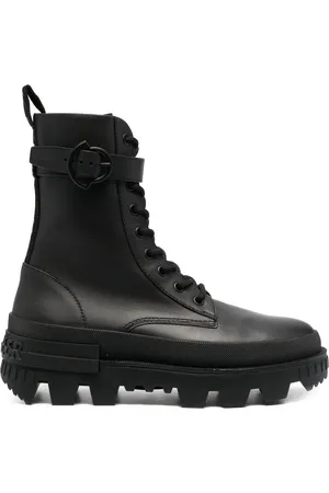 Moncler Bottes lacées en cuir de veau