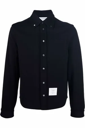 Thom Browne Chemise en laine à manches longues