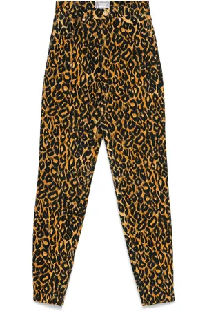 VERSACE Jean à imprimé léopard (années 2000)