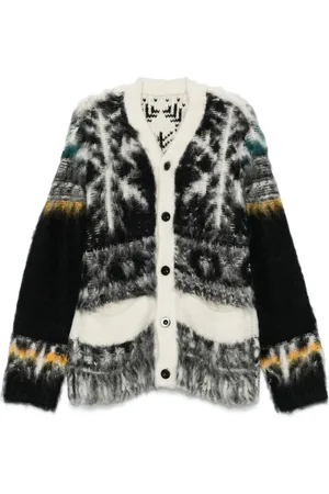 SACAI Cardigan à motif abstrait