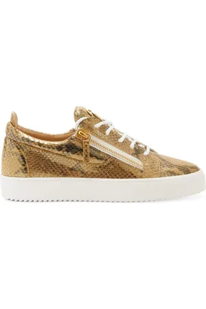Giuseppe Zanotti Baskets Frankie à effet peau de serpent