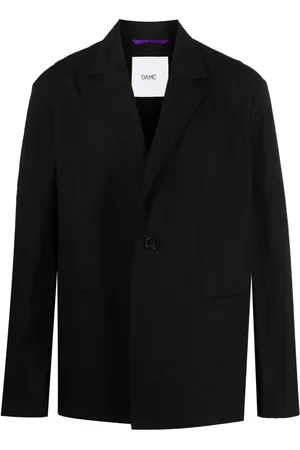 OAMC Blazer oversize en coton à simple boutonnage