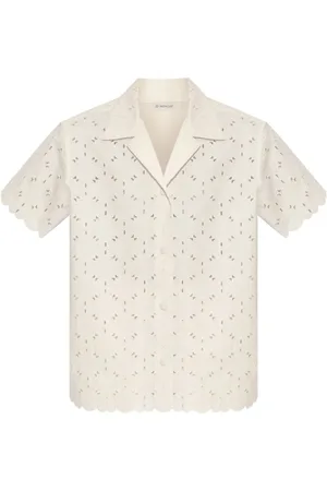Moncler Chemise en broderie anglaise
