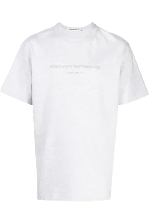 Alexander Wang T-shirt pailleté à logo en relief