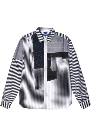 JUNYA WATANABE Chemise rayée à design patchwork
