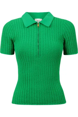 Bally Polo en maille torsadée