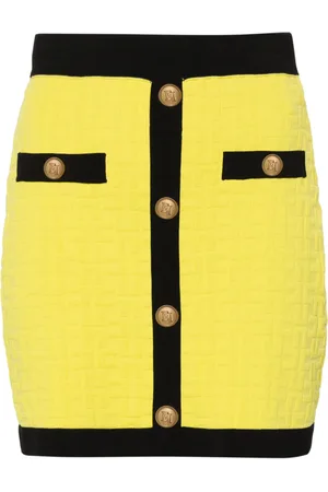 Elisabetta Franchi Jupe en maille à logo embossé