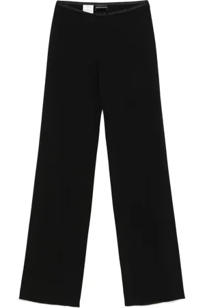 Emporio Armani Pantalon droit à taille haute
