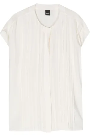 HUGO BOSS Blouse à détails plissés