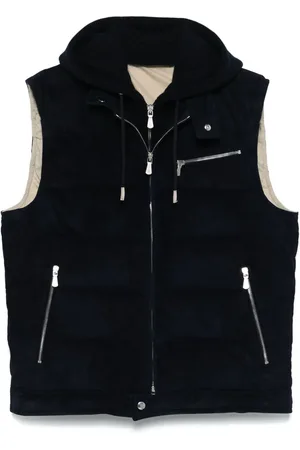 ELEVENTY Gilet en daim