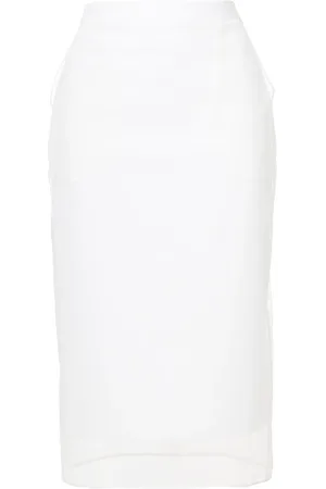 Givenchy Jupe crayon à empiècement superposé transparent