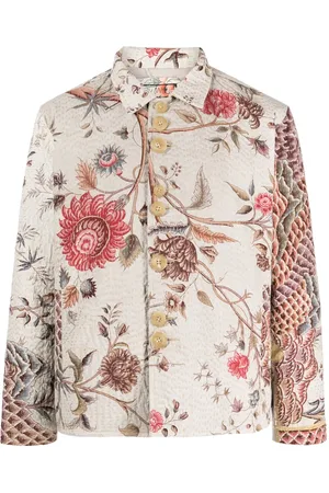 BY WALID Veste en coton à fleurs