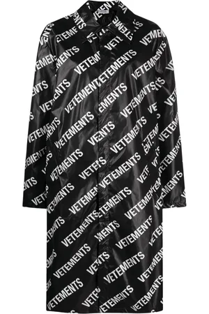 Vetements Manteau mi-long à logo imprimé