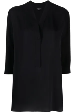 Giorgio Armani Blouse en soie à col v