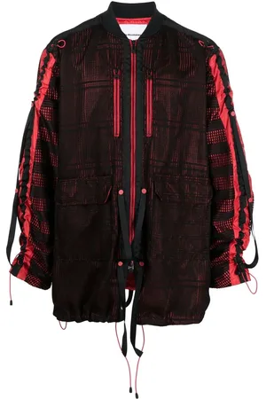 WHITE MOUNTAINEERING Veste zippée à empiècements en mesh