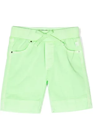 Il gufo Short en coton stretch à lien de resserrage