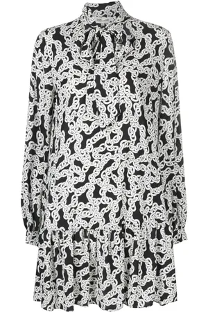 Diane von Furstenberg Robe à imprimé chaîne