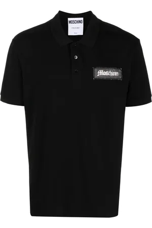 Moschino Polo en coton à patch logo