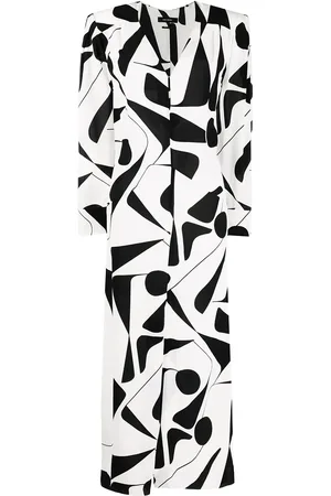 Isabel Marant Robe en soie à imprimé abstrait