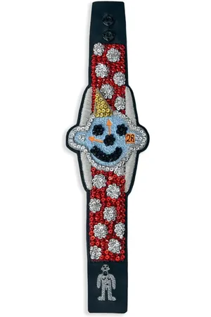 WALTER VAN BEIRENDONCK Bracelet serti de cristaux