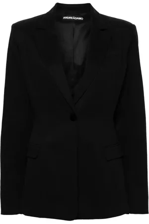 ANDREADAMO Blazer en serge à simple boutonnage
