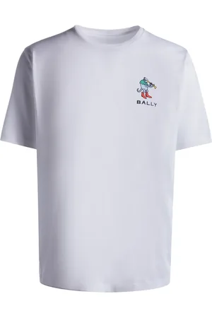 Bally T-shirt en coton à logo brodé
