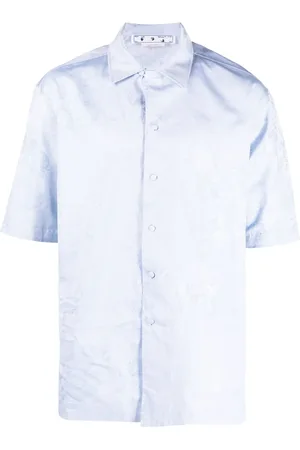 OFF-WHITE Chemise à motif graphique en jacquard