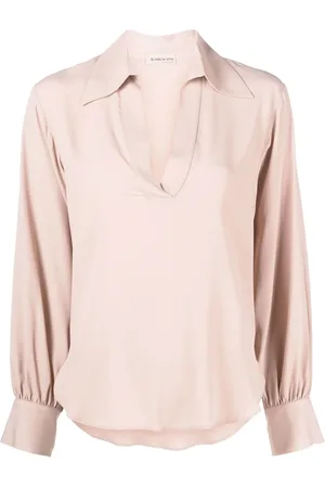 BLANCA Blouse drapée à col v