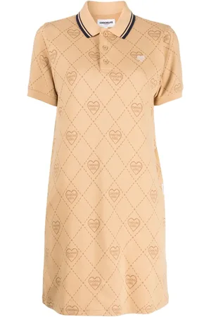Chocoolate Robe-polo à logo imprimé