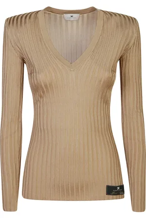 Elisabetta Franchi Haut en maille nervurée