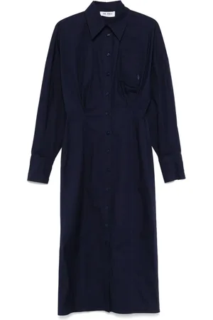 The Attico Robe mi-longue à détails plissés