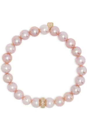 Sydney Evan Bracelet en or 14ct orné de perles et de diamants