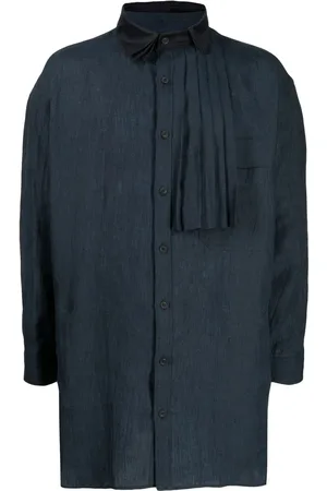 YOHJI YAMAMOTO Chemise en coton à détails plissés