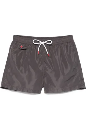 Kiton Short de bain à logo brodé