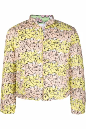 Comme des Garçons Veste matelassée à logo imprimé