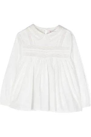 BONPOINT Blouse en coton à col claudine