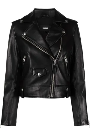 Mackage Veste en cuir Baya à fermeture décalée