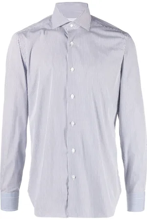BARBA Chemise rayée à col italien