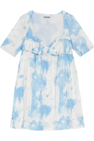 Ganni Robe coutre à imprimé graphique