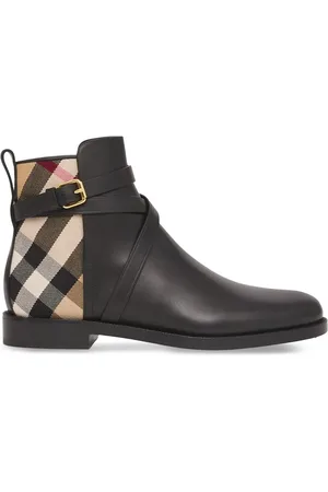 Burberry Bottines en cuir à motif House Check