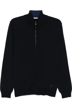 corneliani Cardigan à logo brodé