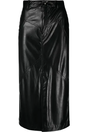Marant Etoile Jupe mi-longue Breanne en cuir artificiel