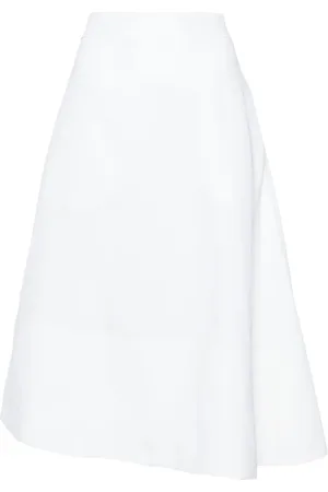 Jil Sander Jupe mi-longue à design asymétrique