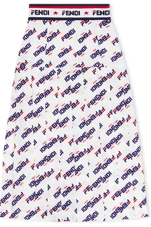 Fendi Jupe plissée à motif monogrammé