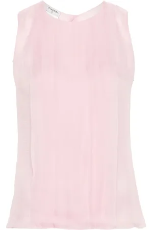 CHANEL Chemise sans manches en soie (2004)