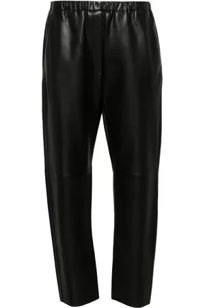 FORTE FORTE Pantalon en cuir à coupe fuselée