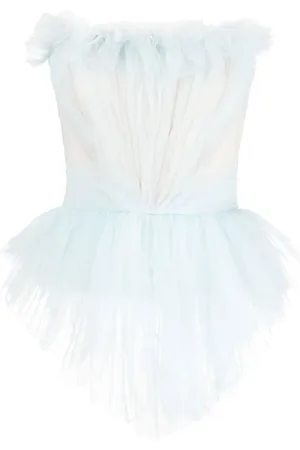 Serafini Haut corset à ornements en tulle
